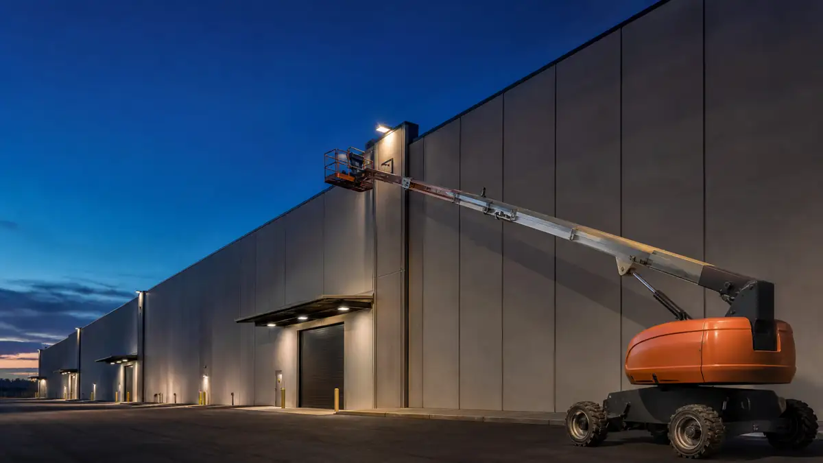 Telescopic Boom Lifts jobsite access in Lansing